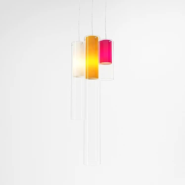 Sleek Acheo Pendant Light 3D model image 1 