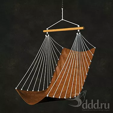 Ultimate Outdoor Relaxation: Hammock 3D model image 1 