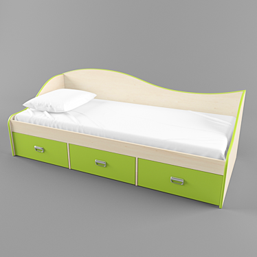 Combi Bed: Versatile Furniture Solution 3D model image 1 