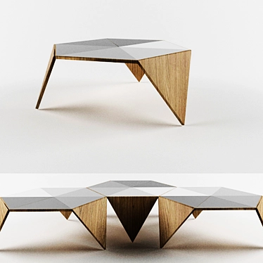 TriangleCell Modern Table 3D model image 1 