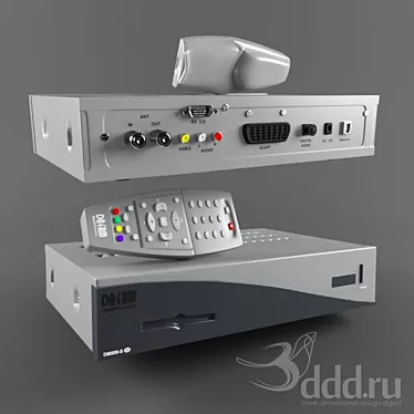 Dreambox DM-500: Experience the Ultimate Entertainment 3D model image 1 