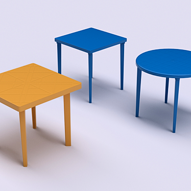 Versatile Plastic Tables: Pragmatist Mars 3D model image 1 