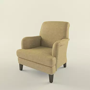 Cozy Lounge Armchair 3D model image 1 