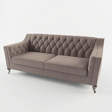 Cozy Divan Sofa 3D model image 1 