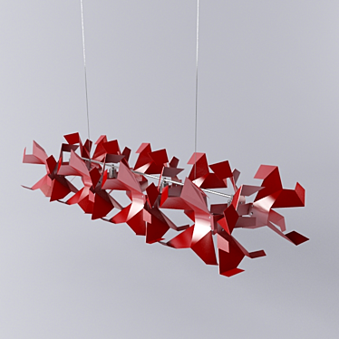 Stylish Artpole Origami C4 Red 3D model image 1 