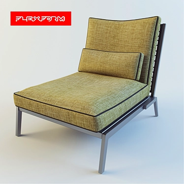 Cozy Comfort: Happy Armchair 3D model image 1 