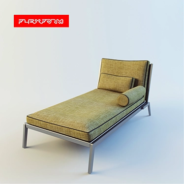 HappyFlex Dormeuse: Sleek Design, Compact and Comfortable 3D model image 1 