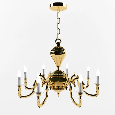 Elegant Crystal Chandelier: Luce Caratti 1023/8 3D model image 1 