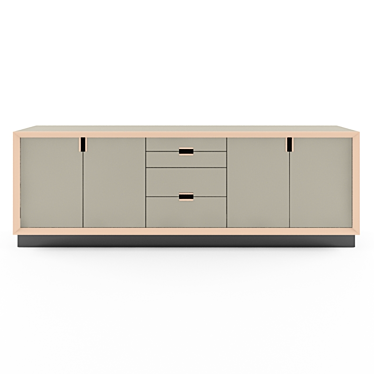 Elegant Sestante Chest of Drawers 3D model image 1 