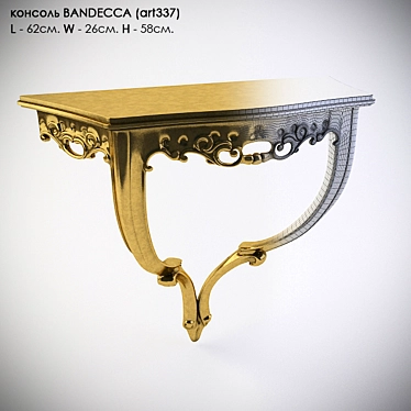 Sleek Console Table - Bandecca 3D model image 1 