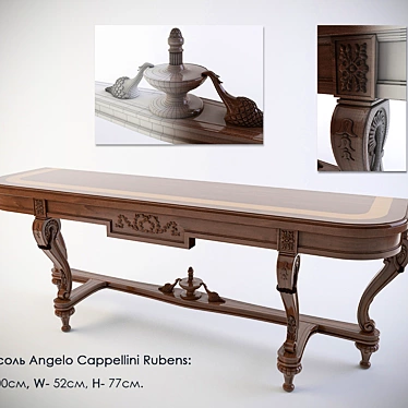 Elegant Rubens Console by Angelo Cappellini 3D model image 1 