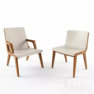Modern Maxalto Acanto Chair: Elegant and Comfortable 3D model image 1 
