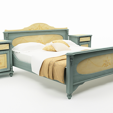 Classic Style Bed: Castellani Mila 3D model image 1 