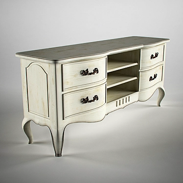 Elegant Provence TV Stand DF834 3D model image 1 