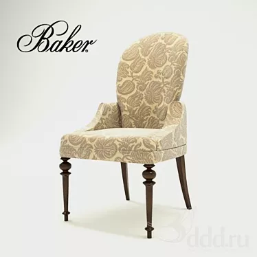 Elegant Milling Road Armchair 3D model image 1 