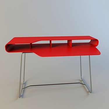 Sleek Writing Desk 3D model image 1 