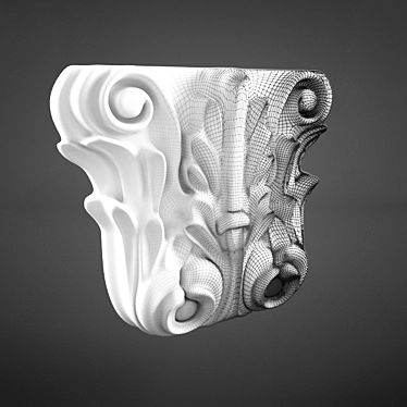 Title: Artistic Fretwork Sculpture 3D model image 1 