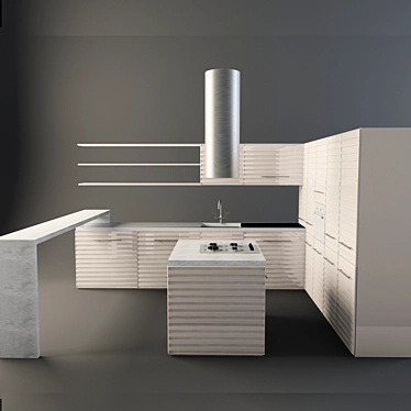 Bespoke Kitchen Design 3D model image 1 