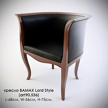 Bamax Lord Style Armchair: Classic Elegance 3D model image 1 