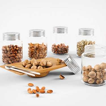 Premium Nut Assortment 3D model image 1 