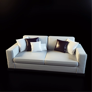 SMANIA Master Classic Art-Deco Sofa 3D model image 1 