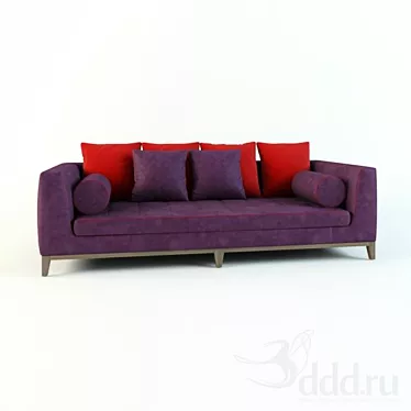 Luxurious Lutetia 2011 Sofa 3D model image 1 