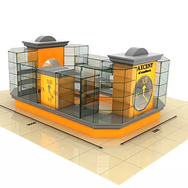 Time-Teller Kiosk 3D model image 1 