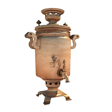 Vintage Tea Samovar 3D model image 1 