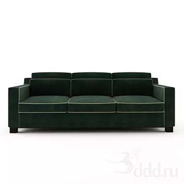 Luxurious Ralph Lauren Graham Sofa 3D model image 1 