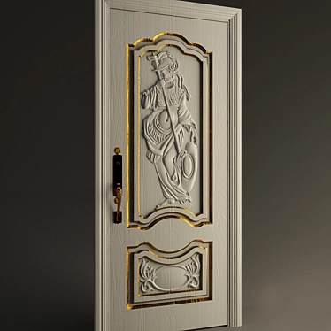 Elegant Door Classic 3D model image 1 