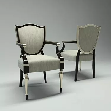 Elegant Benet Dining Chair 3D model image 1 