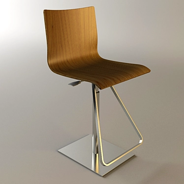 Modern Bar Stool - Toto Sgabello 3D model image 1 