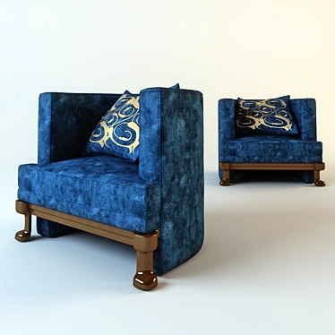 Italian Luxury: Elledue Chair 3D model image 1 