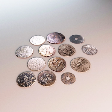 Russian Coins Collection 3D model image 1 