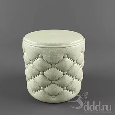 Cozy Comfort Pouffe: Relax in Style! 3D model image 1 