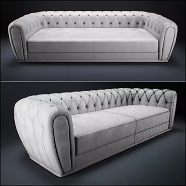 Ulivi Oscar: Classic Elegance in Sofa 3D model image 1 