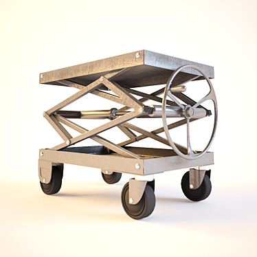 Urban Loft Industrial Table 3D model image 1 