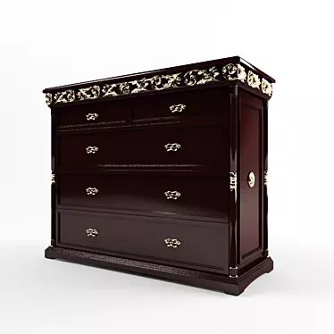 Spacious and Elegant "Jacqueline" Chest 3D model image 1 