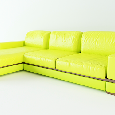 Contemporary Displacement Sofa 3D model image 1 