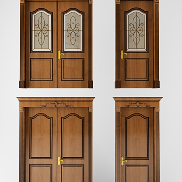 Classic Entrance Door 3D model image 1 