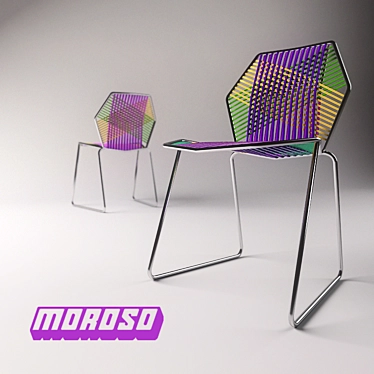 Moroso Tropicalia Chair: Vibrant and Stylish Outdoor Seating 3D model image 1 