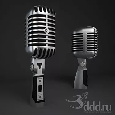 Remodeled SHURE SH 55 Mic 3D model image 1 