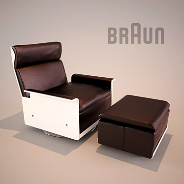 Braun Design Chair 3D model image 1 