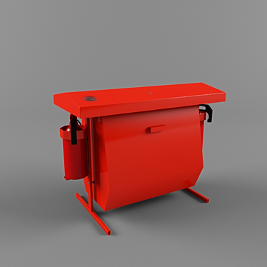 Fire Booth "Combi" - Ultimate Safety Solution 3D model image 1 