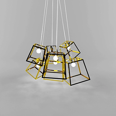 Designer Chandelier: Lustra 3D model image 1 