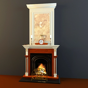 Sherlock Holmes Fireplace 3D model image 1 