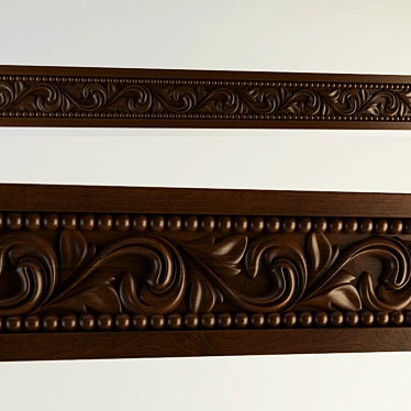 Elegant Window Cornice - Enhance Your Décor 3D model image 1 