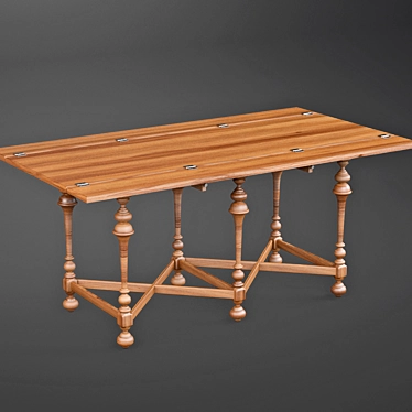 Elegant Console Table 3D model image 1 