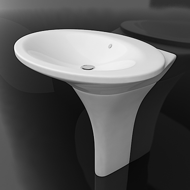 Hatria Sculture: Italian Elegance for Your Bathroom 3D model image 1 