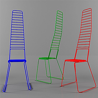 Sleek Designer Chair 3D model image 1 